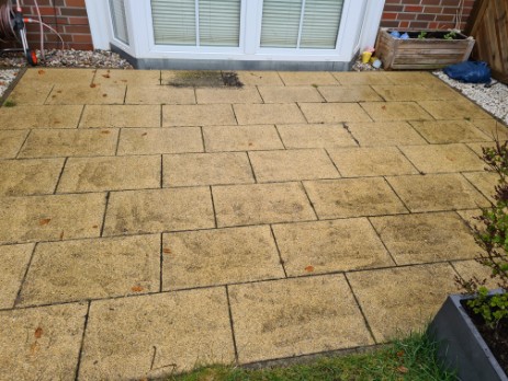 Gewebplatten beige vorher